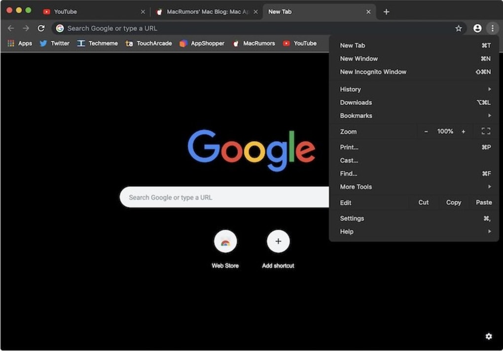 Google chrome install mac os x
